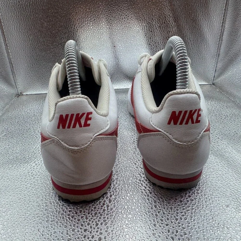 Size 6Y Nike Cortez Basic SL‎ Low Kids White Lace-Up Casual Shoes 749482-103